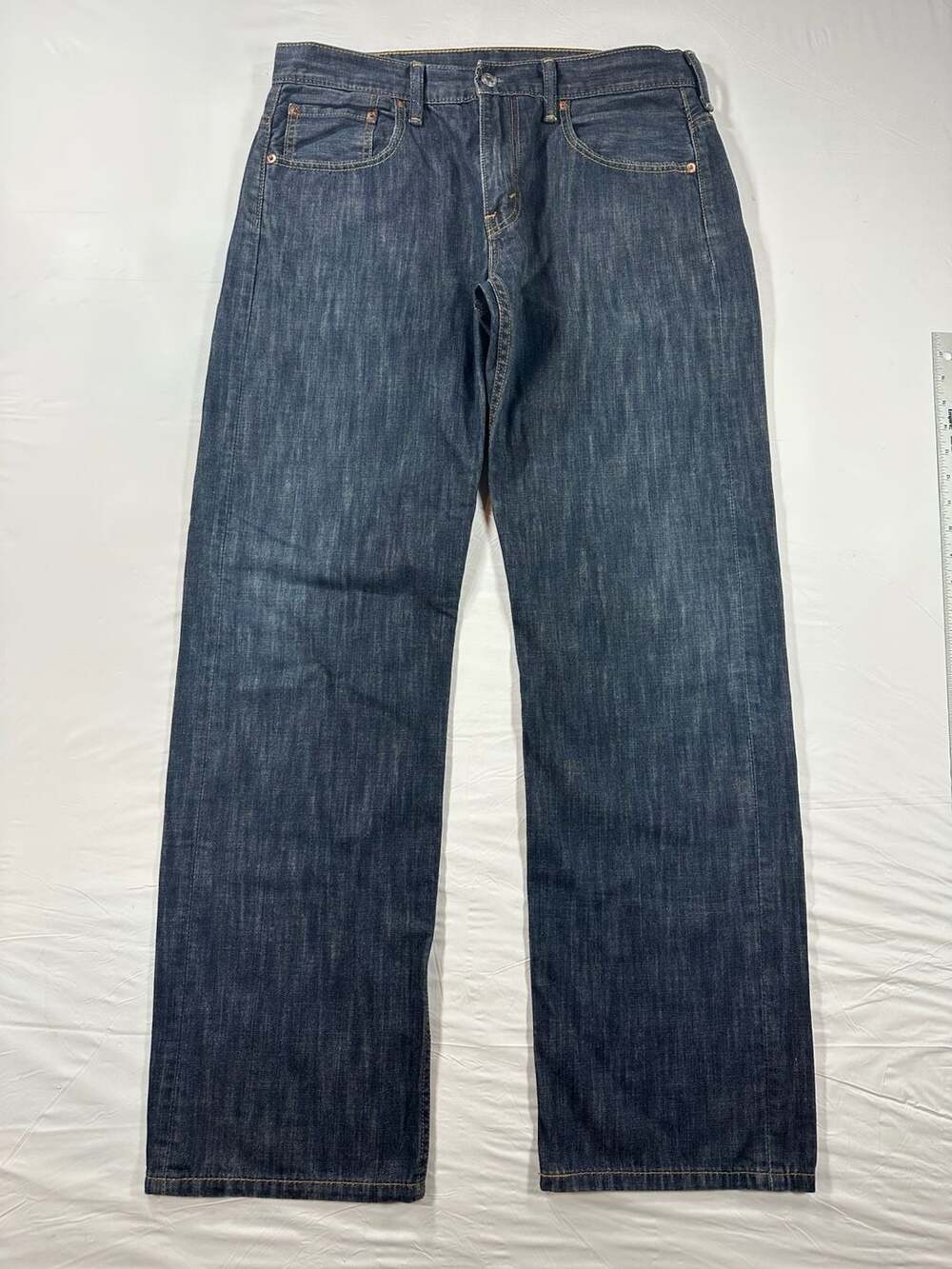 Levi's 569 Loose Straight Fit Jeans Mens 32x34(Fits 33x33) Blue Dark Wash